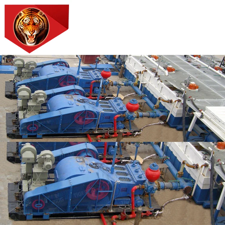 Tigerrig 1000kw Ac Drilling Motor Drive F1300 Mud Pump Package With V-Belt+Pulley