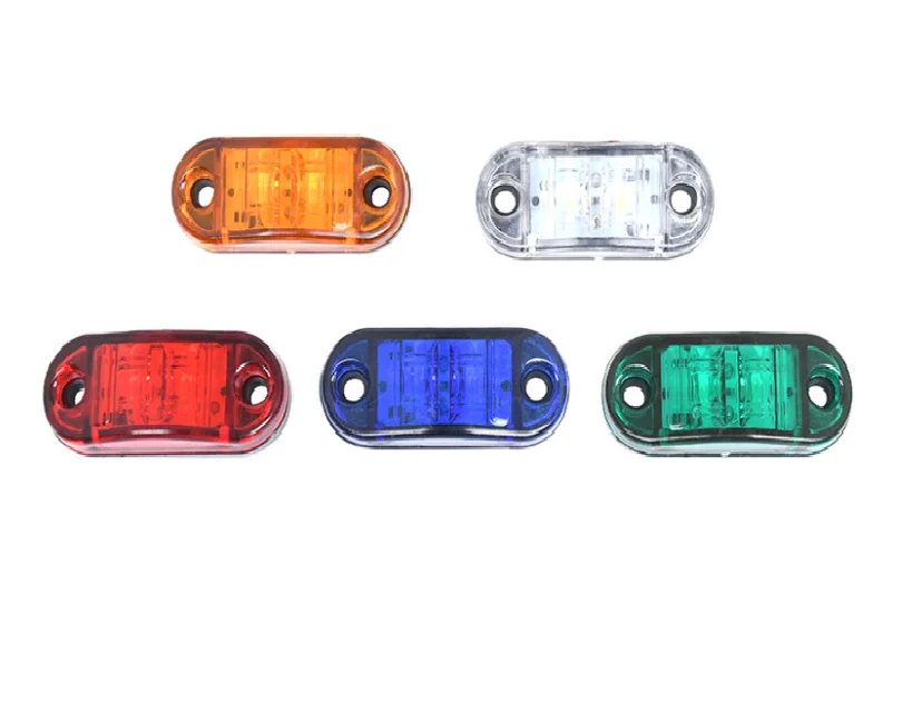 LED Side Marker Indicator Light Lamp Front 12V/24V Truck Trailer Van fit all Cars with DC 12V -24V