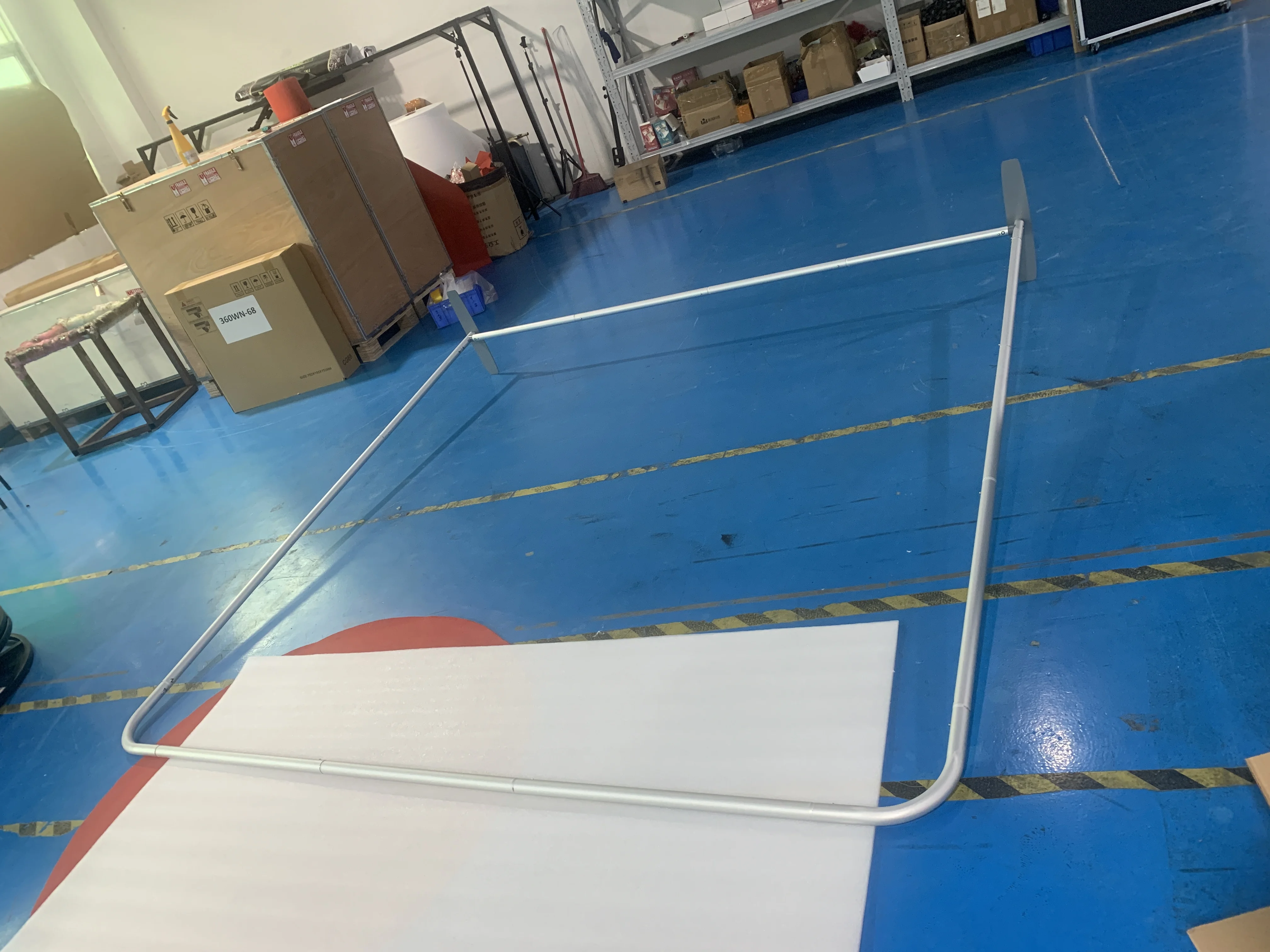 Factory price aluminum frame custom printed graphic exhibition display 8ft photo booth tension fabric display for party