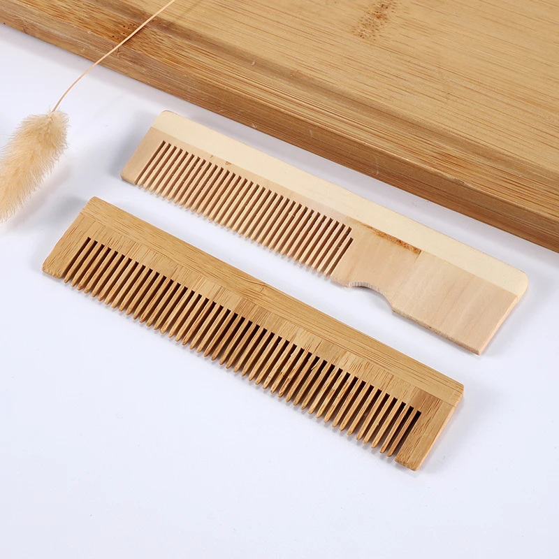  Деревянная расческа для волос широкий зуб Пользовательский логотип оптовая продажа
