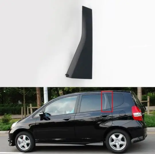 Car  Rear Door Outer Triangle Pillar Garnish Column Trim Panel