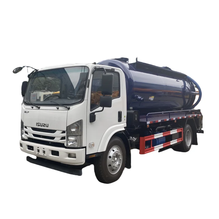 Factory sale Isuzu700P Euro VI 10000 liter 2600 gallon high pressure cleaning vacuum suction tank truck exported to Russia
