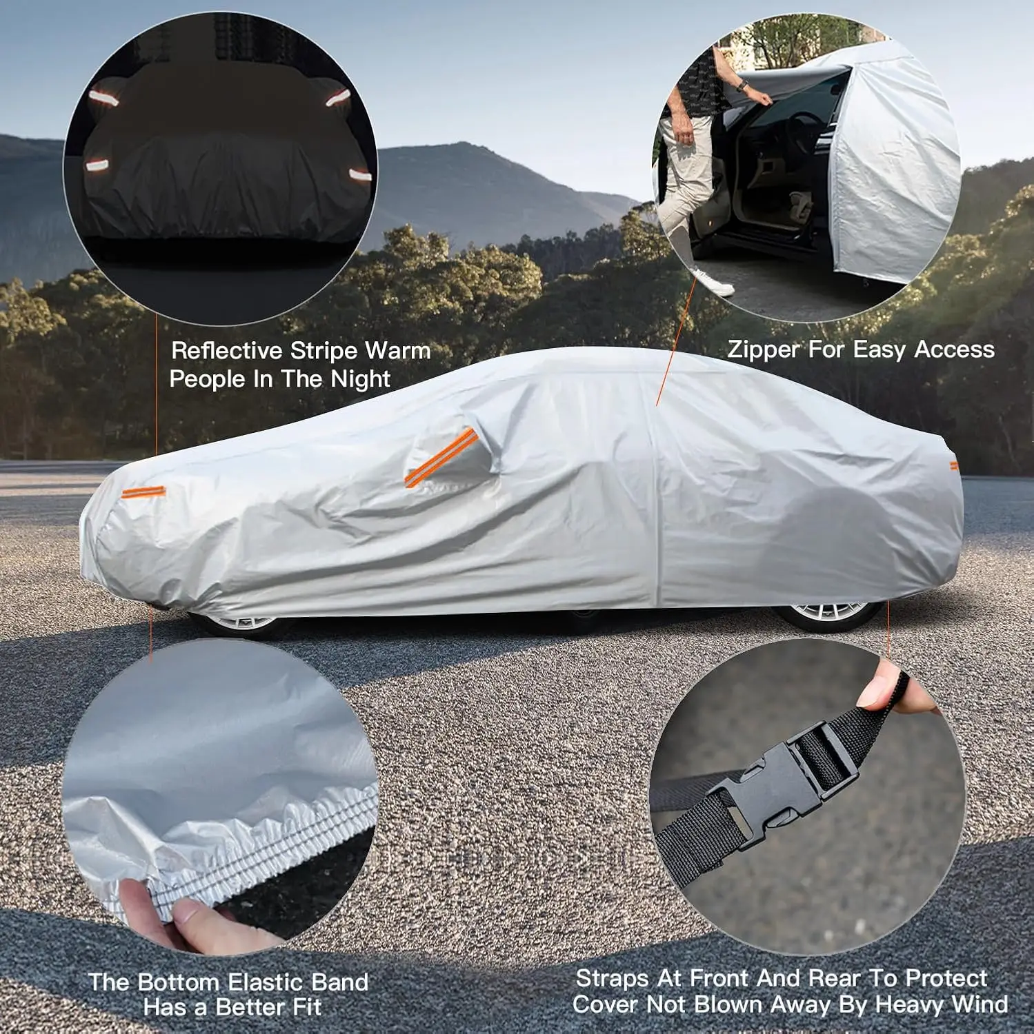 Custom Outdoor Cover Car With Logo UV Protection Car Covers Hot Sale High Quality Waterproof Car Cover