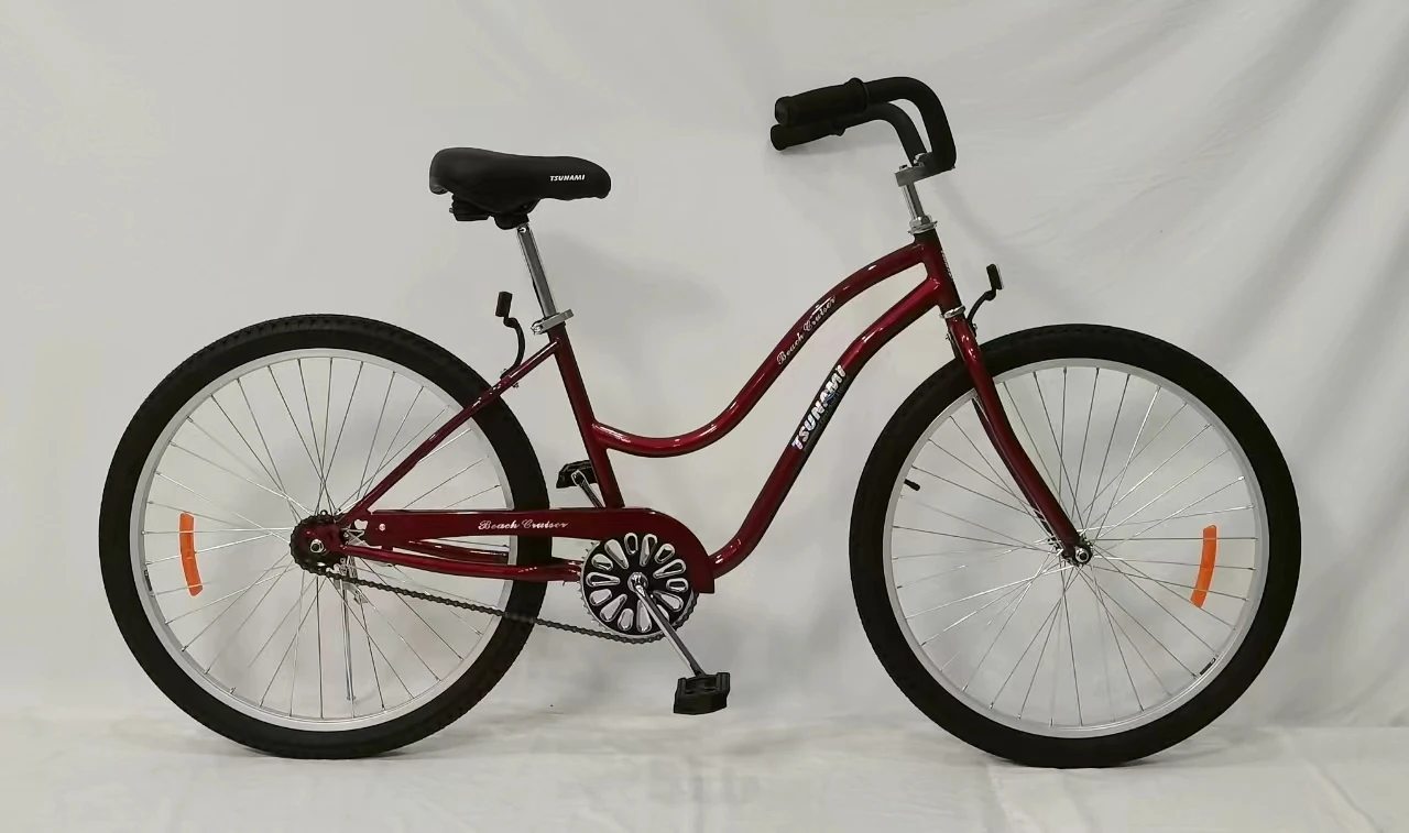 Fashion Classic Chopper Beach Stretch Beach Cruiser Bike Bicycles E Bike Beach Cruiser For Woman Classic Ladies