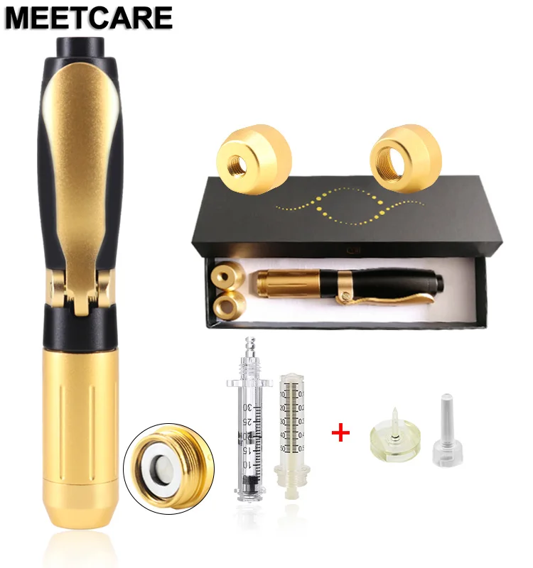 
2in 1 Hyaluronic Pen with Two Heads High Density for Lip Lifting Anti Wrinkle Hyaluronic Acid Pen Mesotherapy Gun Injector 