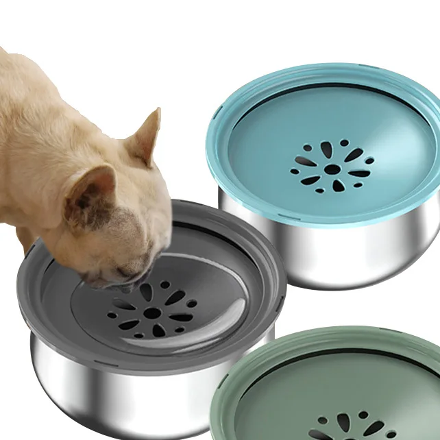 Floating Not Wetting Mouth Cat Bowl No Spill Pet Drinking Water Feeder anti splash dog bowl