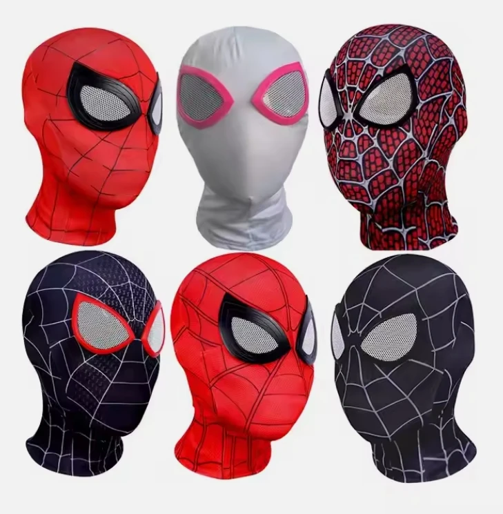 Hot Party Mask Halloween Christmas New Strange Photo Props Boys Birthday Gift Cosplay Electric Blinking Spider Man Headgear