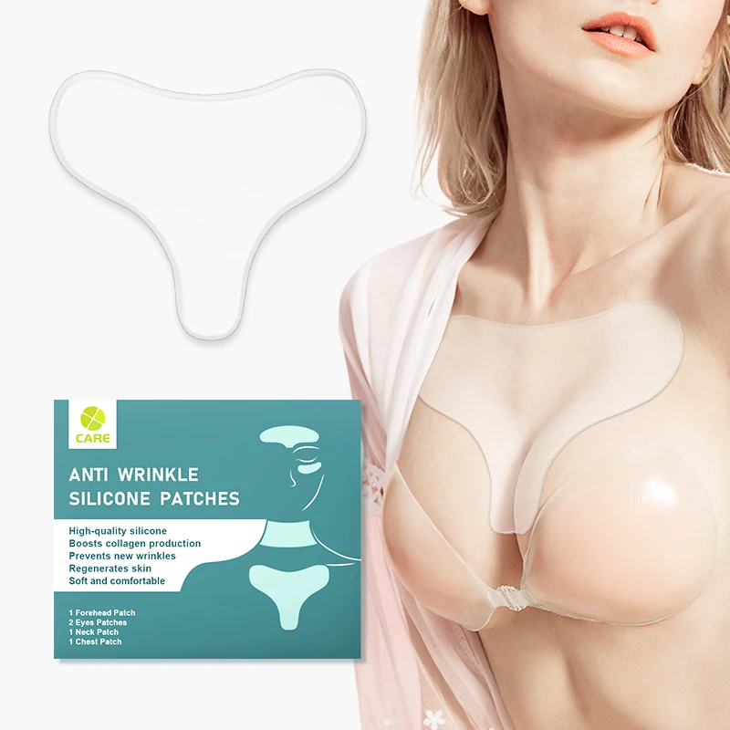 Custom Packaging Silicone Patches For Wrinkles Adhesive Silicone Wrinkle Patch Anti Wrinkle Patches For Chest
