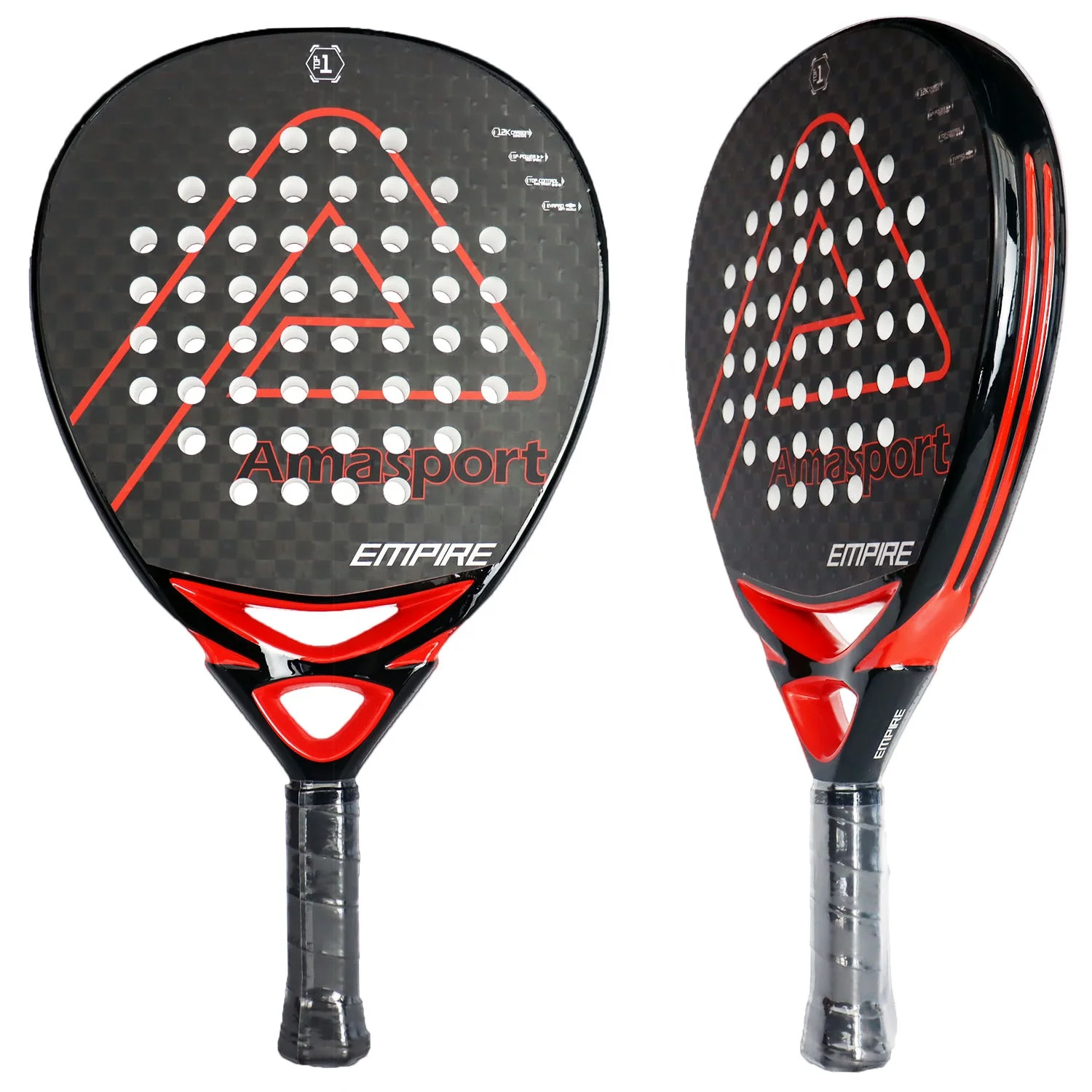 2023 New Arrival Custom Design High Quality Diamond Shape UK EVA LD30 Carbon Fiber 3K/12K/18K Padel Racket Tennis Racquet