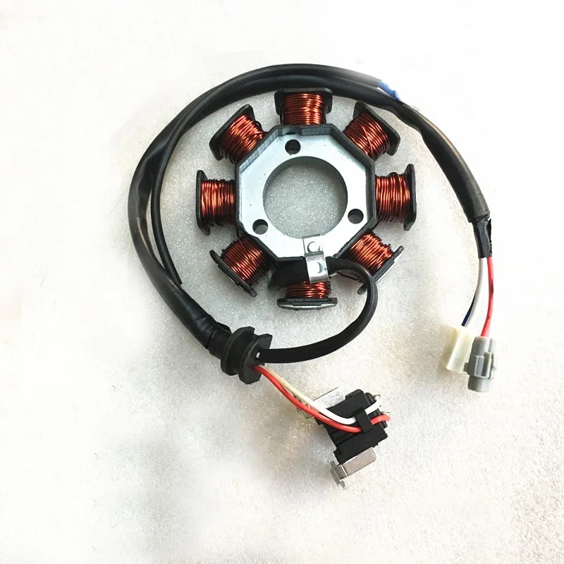 Motorcycle Moto Motor YBR125 Inner Rotor Kit Ignition Stator Magneto Coil for scooter YBR 125 In DC Model 8 Pole