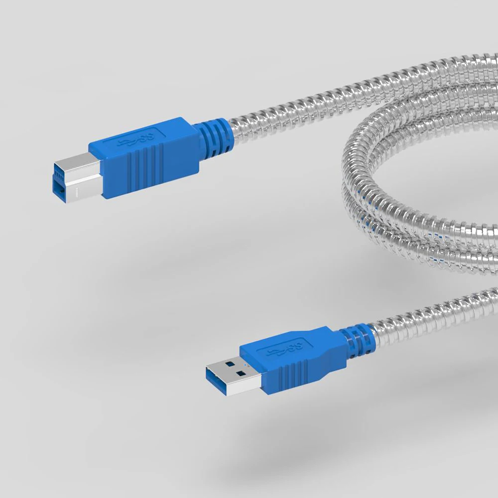 USB 3 0 мужчина к B Мужской usb кабель для принтера бронированный металлический