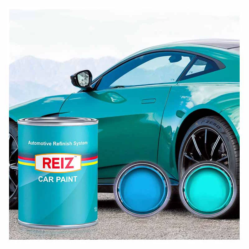 REIZ Wholesale Car Body Auto Solid Paint Repair Refinish Acrylic Metallic Car Spray 2K Low Voc Automotvie Paint