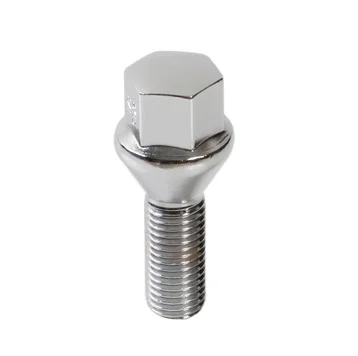 Chrome plating 10.9 12.9 grade M14*1.25 conical seat 17mm hex wheel lug bolts