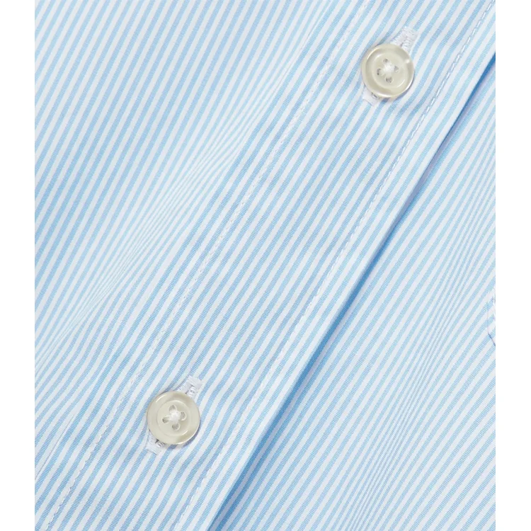 Wholesale casual shirts Ladies Tops and Blouses Oversized Striped Cotton Oxford Casual bulk essentials Shirt For Women