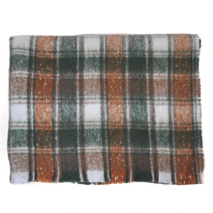 Polyester Homely Winter Woven Throw Blankets