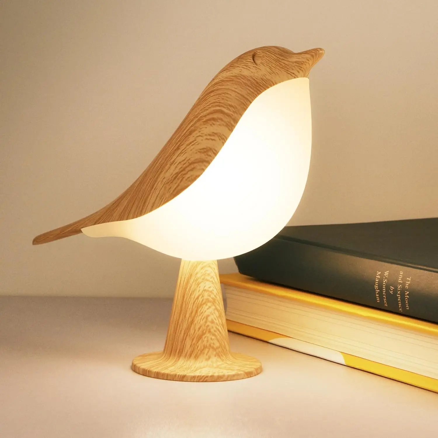 Bird Lamp Night stand Lamp Small Touch Lamps for Bedrooms Bed Cute Portable  Baby Gold ABS Plastic Night Lights for Kid