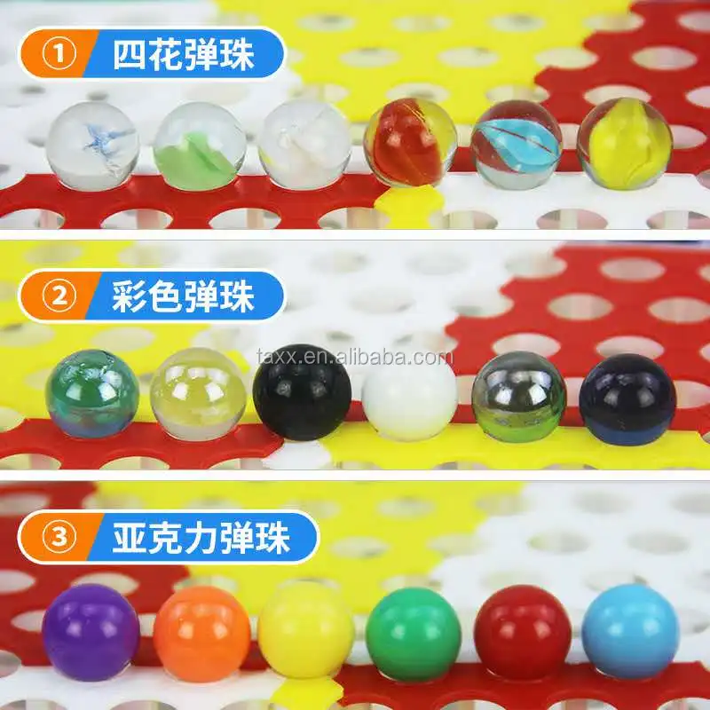 white black red yellow blue green glass marble balls for game