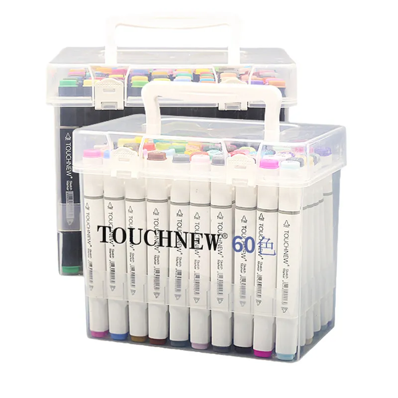 Factory direct sale 168 colors touchnew 6th drawing art marker pen sets