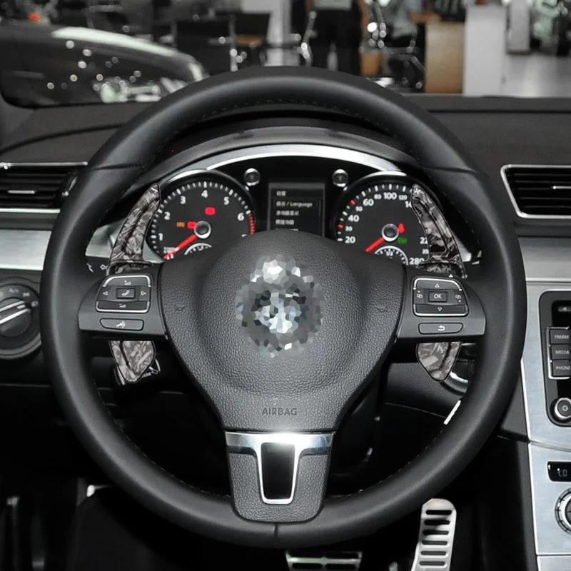 2 pcs Car Steering Wheel Shift Paddle Extension Shifters For Volkswagen VW Golf 5 Golf 6 Jetta Passat Polo Sharan Tiguan Touareg