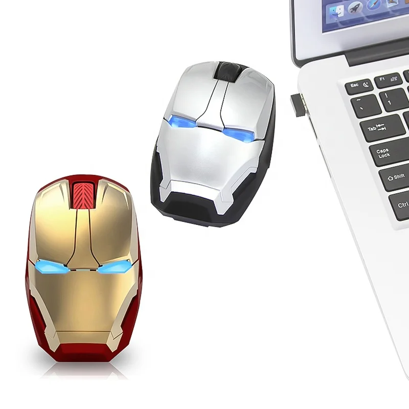  Горячая Распродажа мышь Iron Man настраиваемая кнопка мыши бесшумный клик DPI регулируемая Беспроводная игровая для компьютера