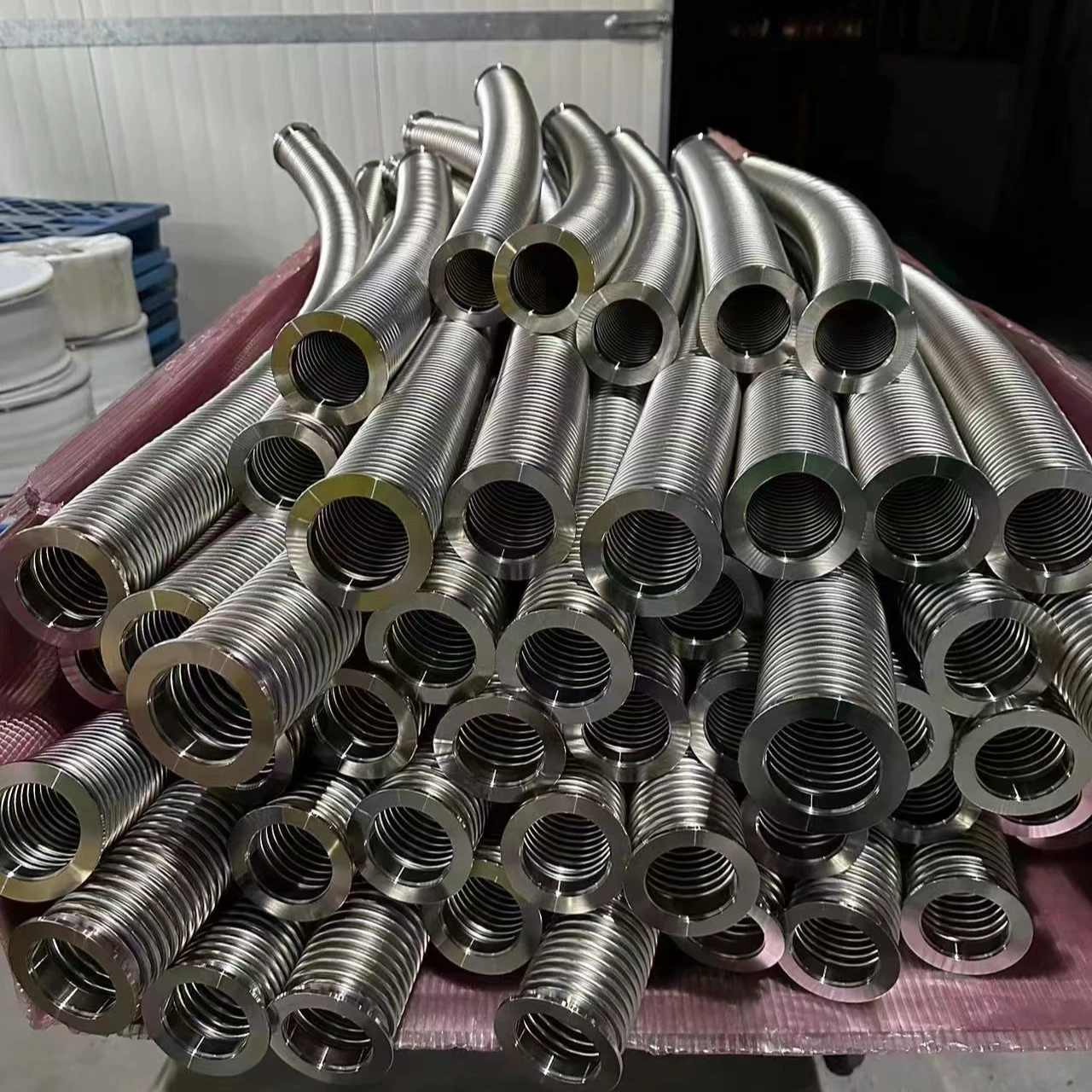 KF Stainless Steel Vacuum Flexible Edge Weld Bellows Hose for KF Flange and Vacuum Pump Bellow