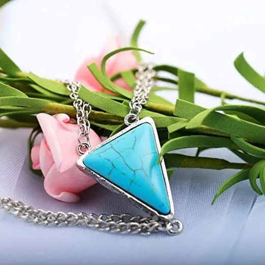 Bohe Turquoise Leg Chain Silver Crossover Geometry Thigh Bikini