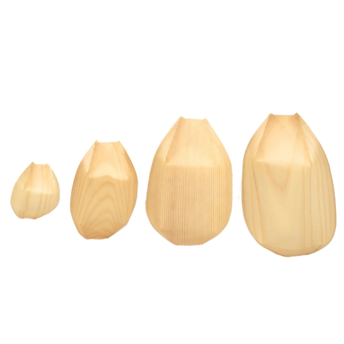 Disposable eco friendly poplar wooden sushi boat