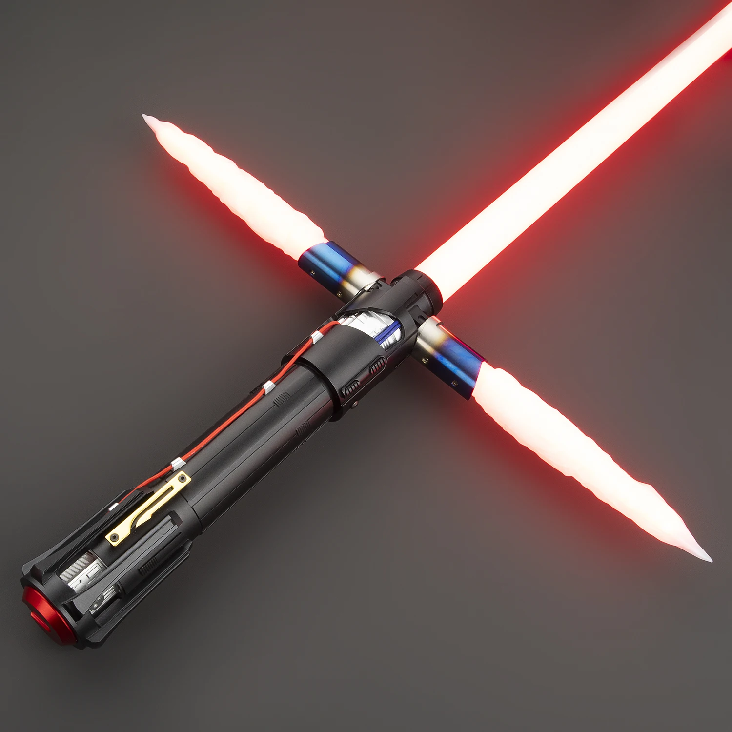 Kylo Ren Cross Saber с 3A батарейным питанием RGB мигающий светодиод Популярная игрушка для косплея вечеринок и захватывающих сражений
