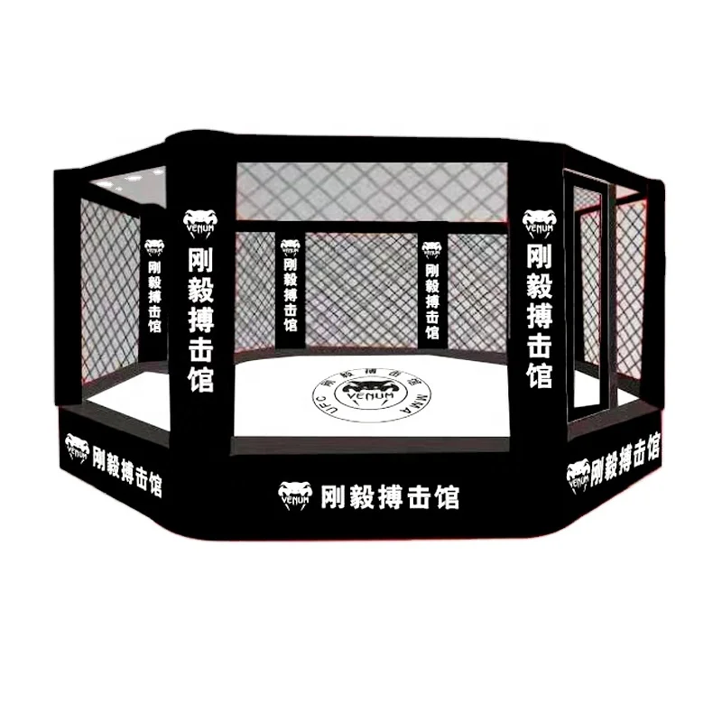 Professional competition mma cage Boxing ring octagon cage with personal customized logo stamped 6m
