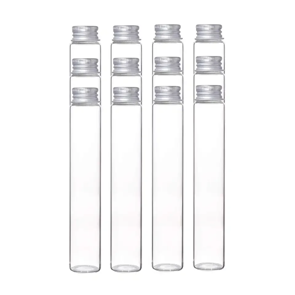 Clear Color Borosilicate Class A 100ml  Glass Test Tube Glass Test Tubes With Cork Stoppers