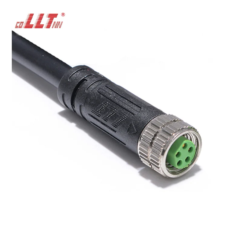 LLT M8 110V 5A outdoor IP67 2 3 4 5 pin panel mount waterproof connector male female