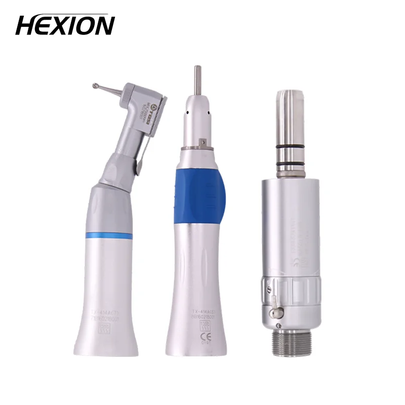 1 Комплект зубных наконечников с низкой/медленной скоростью, 2,35 мм, угол контрас/прямой/Воздушный Двигатель, 4 отверстия, комплект наконечников E-type