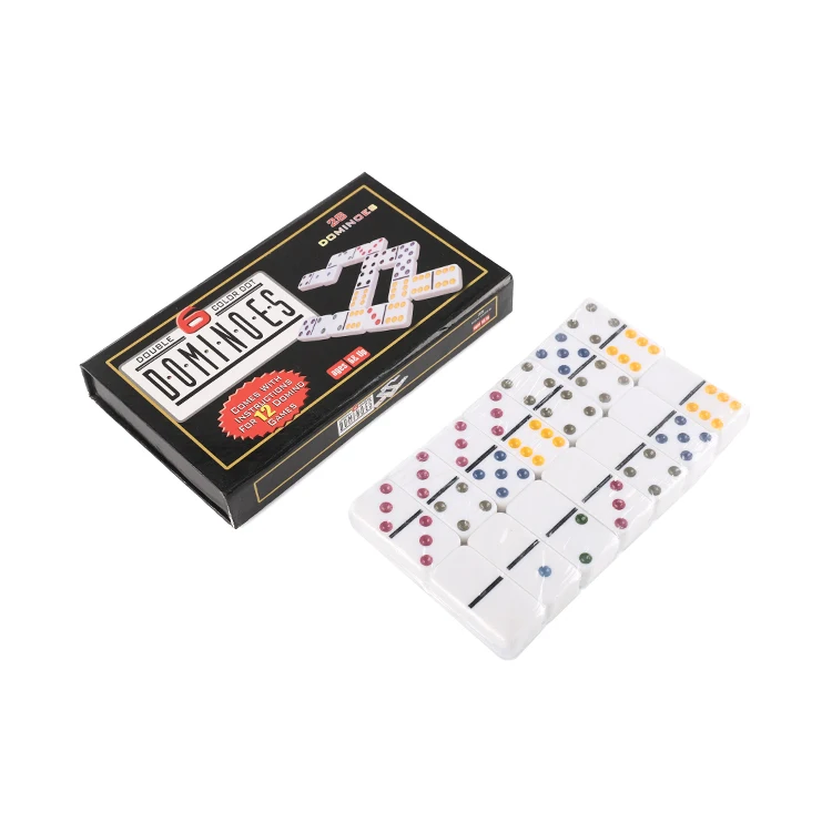 Best seller Paper Magnet Packing Entertainment plastic ivory dominoes for multiplayer