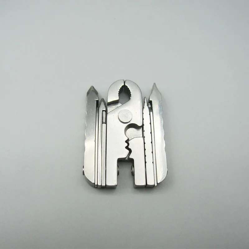 Survival Pocket  Multitool folding  Pocket Tool with screwdriver,knife ,ruler, file for Hiking with bottle opener custom logo