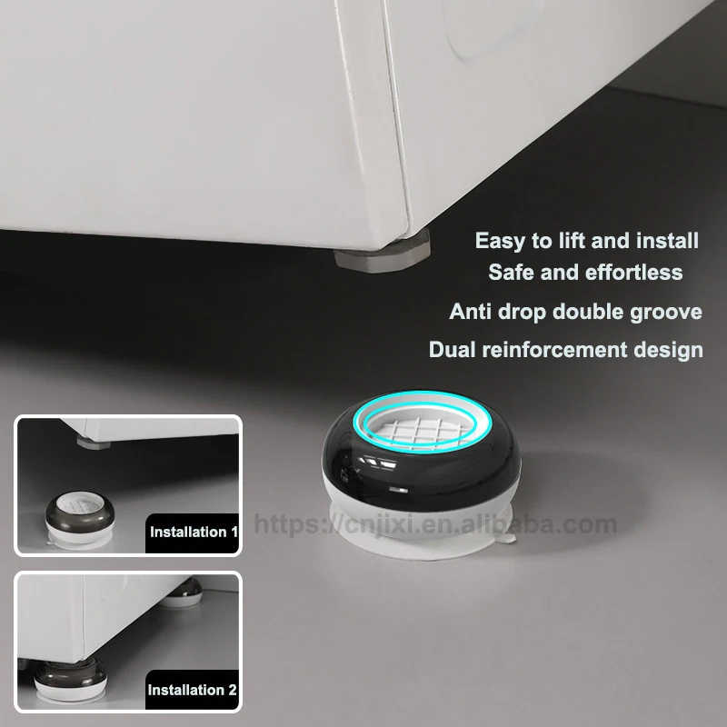 Anti Vibration Pads Washing Machine Rubber Feet Legs Mat Anti-vibration Pad Universal Noise-reducing Leg Base for Furniture