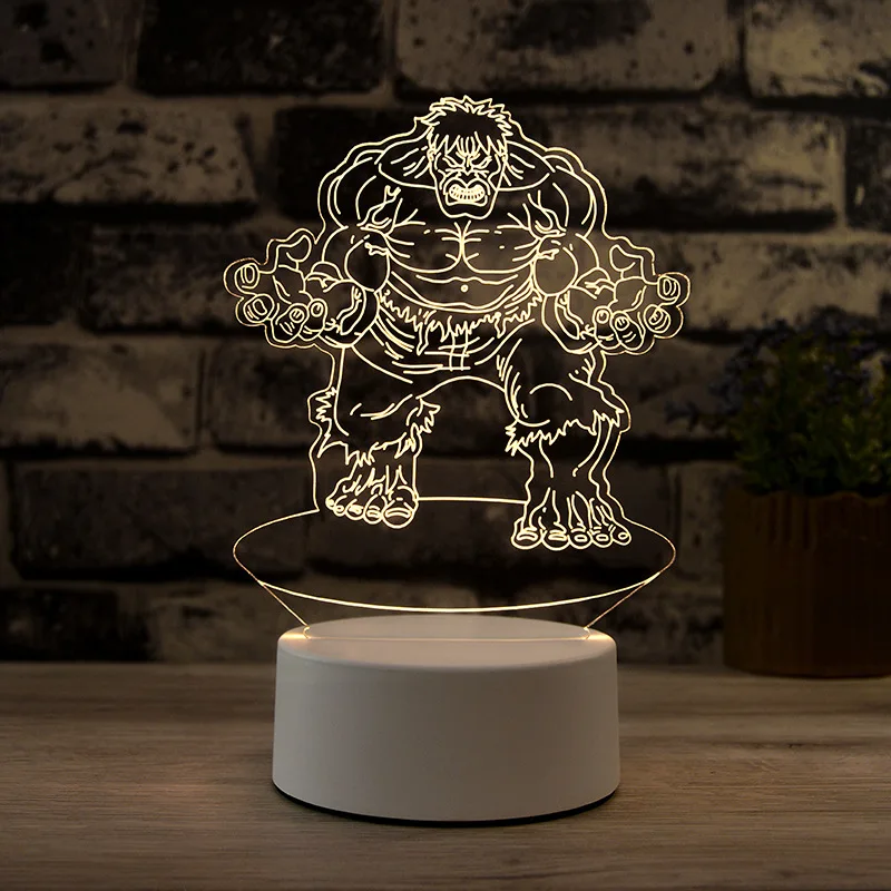 
Factory new design custom made led table lamp night light,3d led table lamp night light Marvel 3d illusion led table lamp 