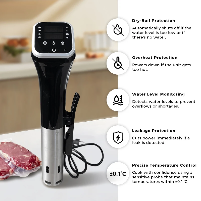 Slowcooker Sousvide 1100W Sous Vide Machine Stick Vacuum Slow Cook