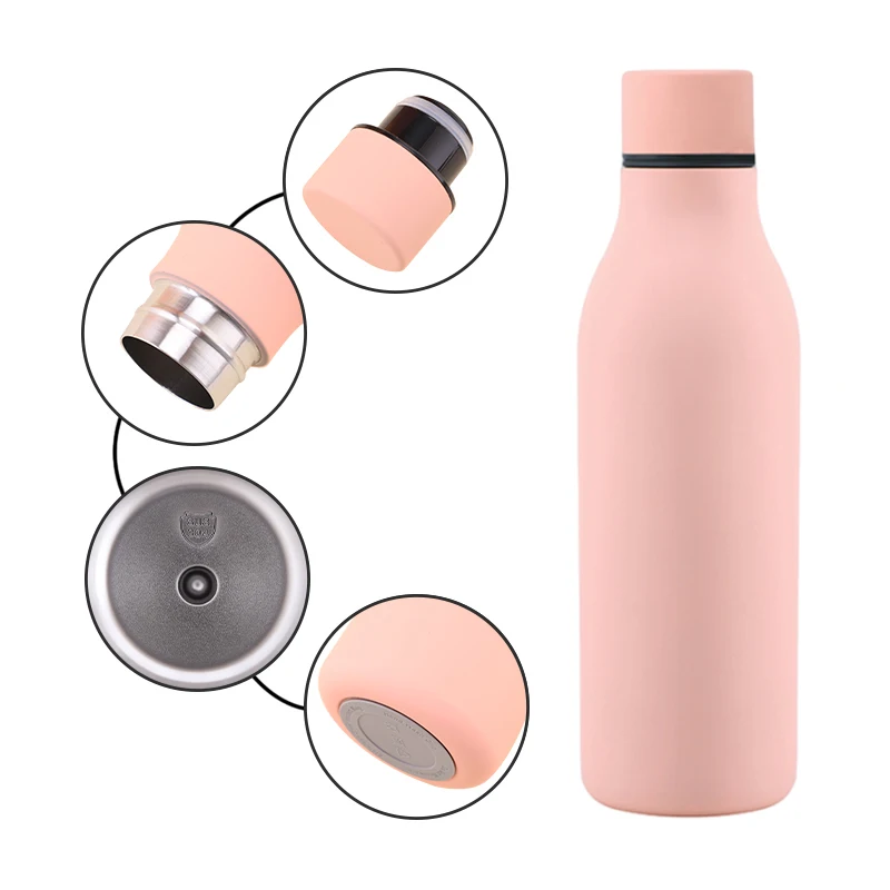 BPA Free Customized 550ml Sports Water Bottle with Leak-Proof Lids  Double Walled Insulated Thermos Flask with Heat-Transfer