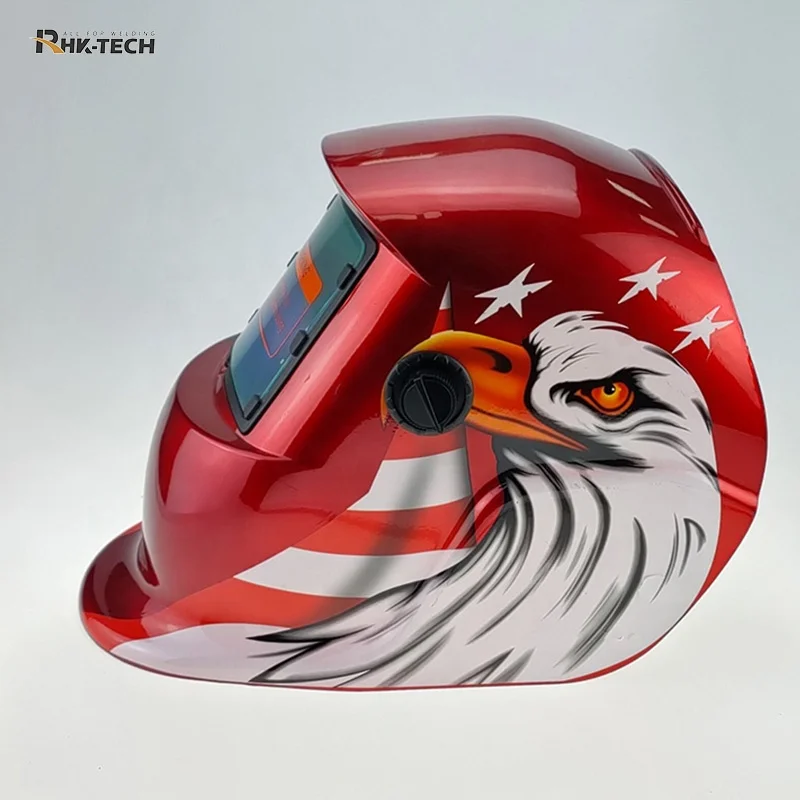 RHK Auto Darkening Welding Helmet True Color Solar Powered Welding Mask with Adjustable Shade 9-13