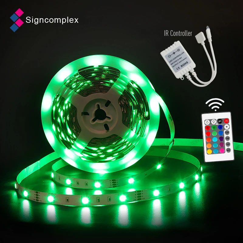 Multicolor RGB Led Strip Kit 2A Driver Dream Colors IR Controller Remote Led Strip Light RGB Color Changing