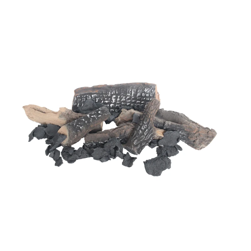 On Sale Inno Living Fireplace Decorative Ceramic Fiber Log Set