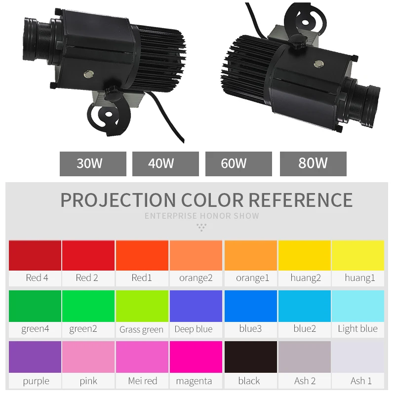  30W Outdoor GOBO Projector Advertising IP67 Led Light Black Christmas Decor60W Amazing Ocean wave projector