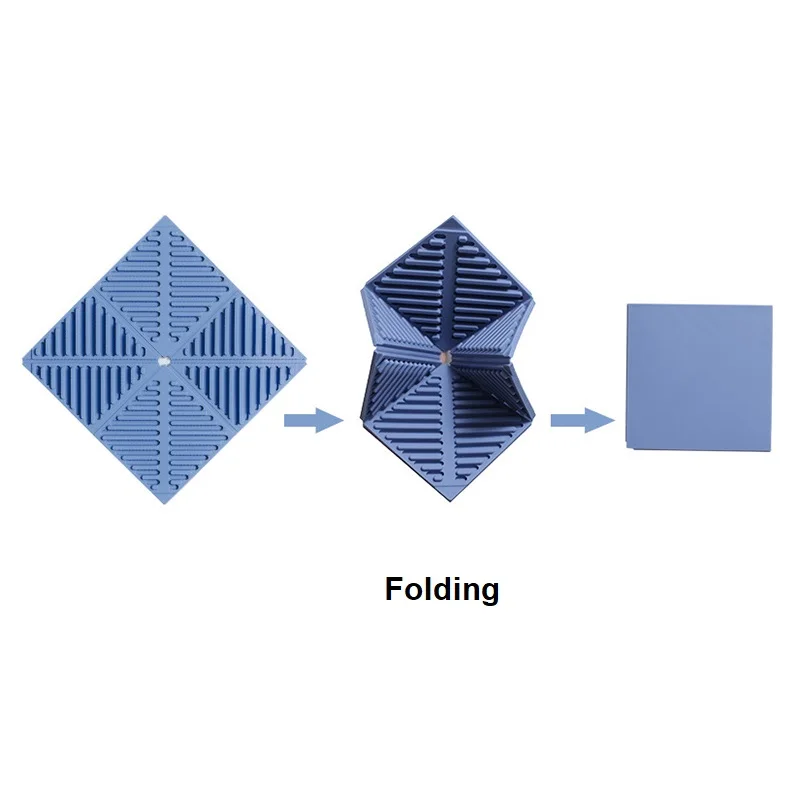 New Design Folding Hot Potholder Trivet Mat Collapsible Coster Silicone Placemat