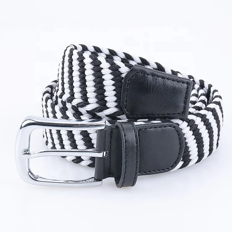 Цветной эластичный плетеный модный ремень из ткани, вязаный ремень, уникальные аксессуары OEM на заказ