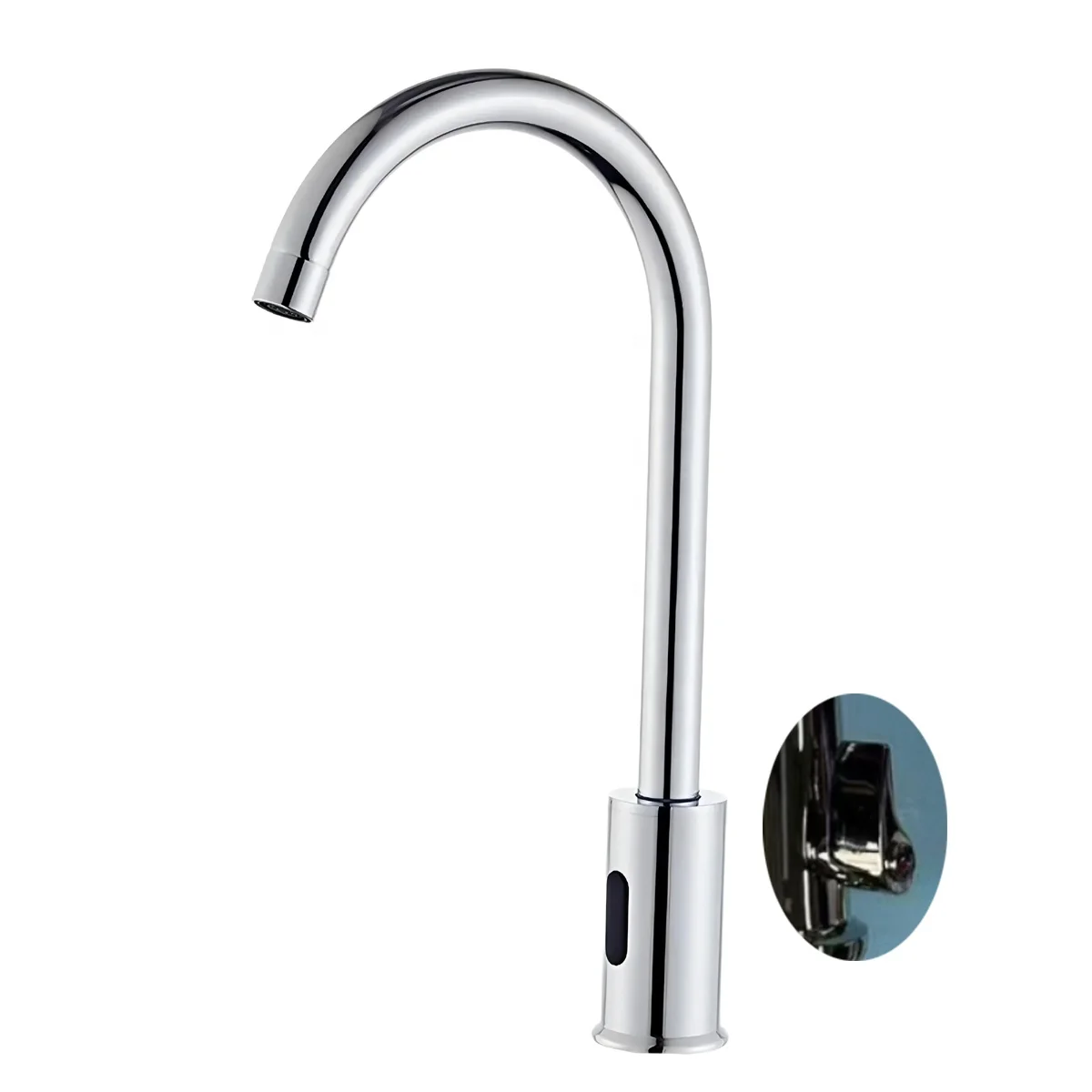 Swan cold & hot kitchen sensor tap brass sink automatic mixer faucets (T12+)