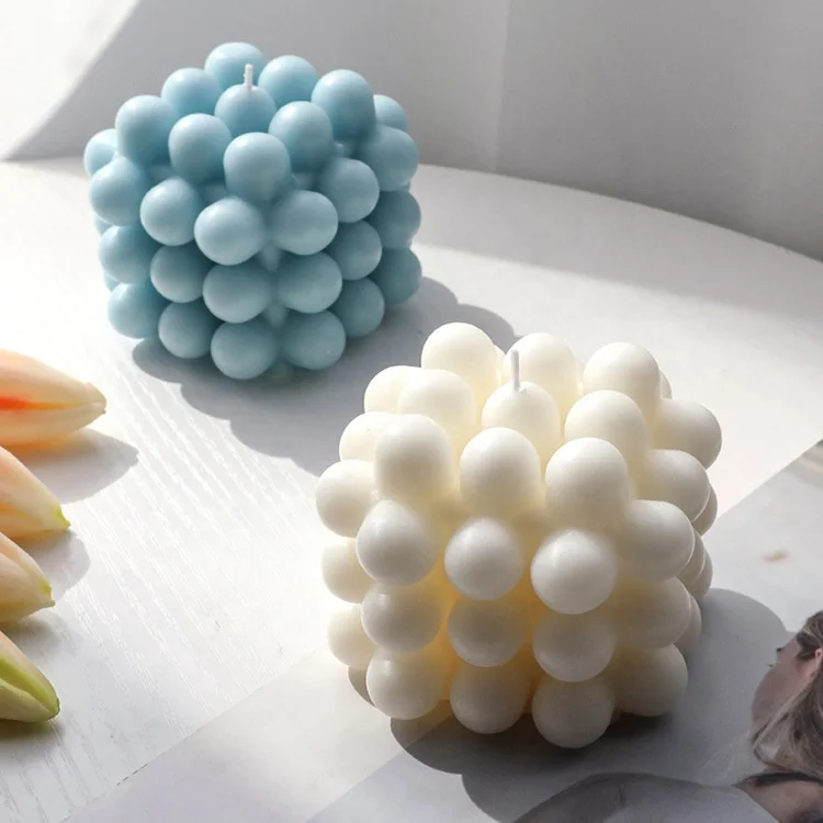 Ручная работа 4 слоя кубика Рубика Ароматизированная Свеча для домашнего декора фото свадебный