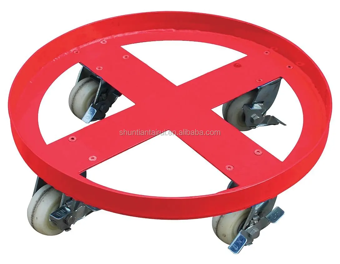 
high quality round metal 30 gallon drum dolly 