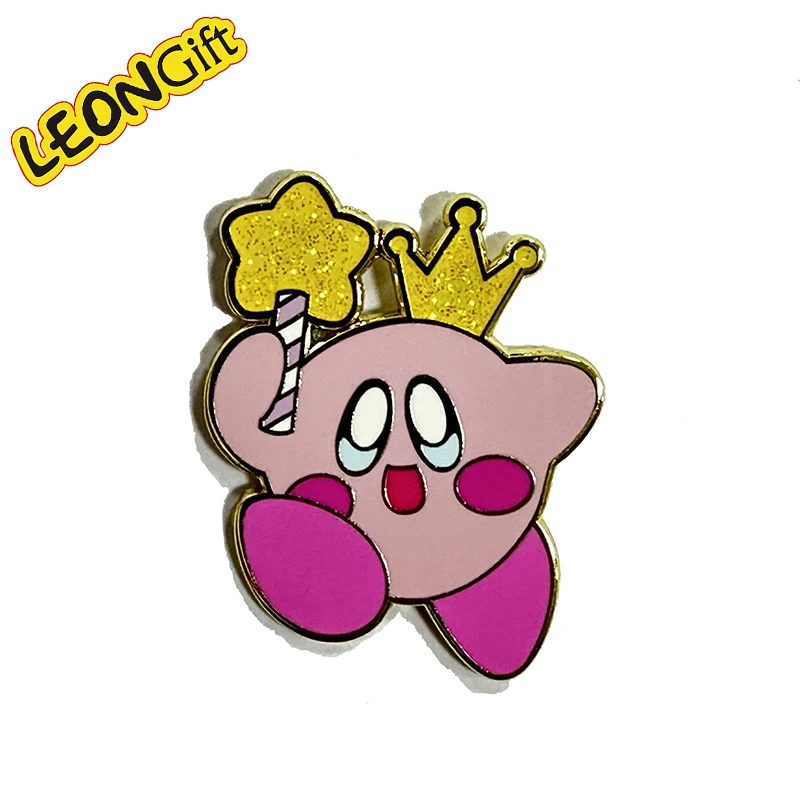 Leon Customizable UV Printed Metal Gift Impressive Die Cut Enamel Pin in Anime Offset Printing