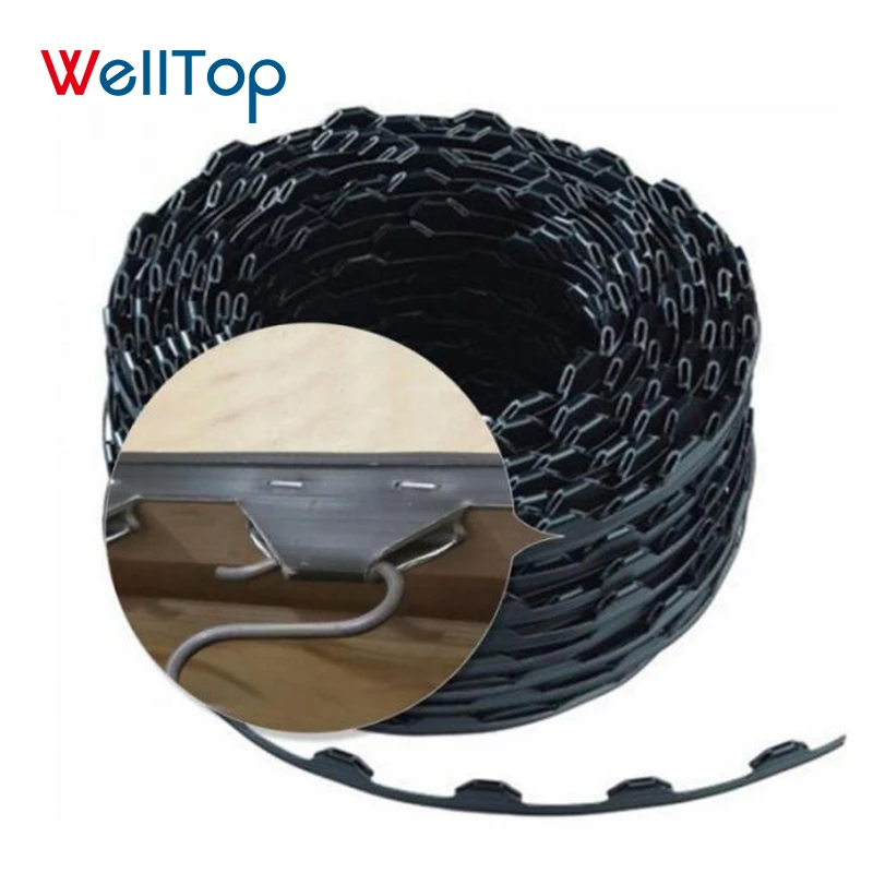 Sf-001-1 Новинка аксессуары для дивана WELLTOP черный диван из ПВХ зигзагообразная пружина 10 см 12 пластиковые зигзагообразные пружины шарнирная лента