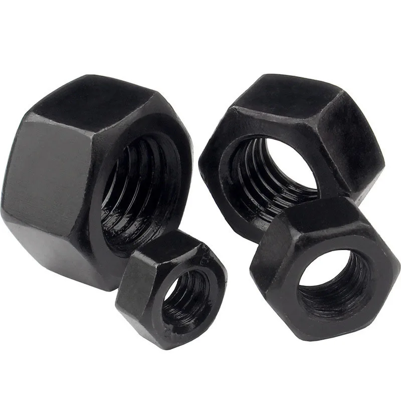 High Quality High Strength Hex Nuts Wholesale Price High Strength Hex Nuts Black Oxide